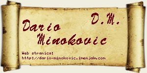Dario Minoković vizit kartica